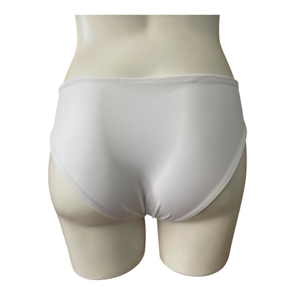 NWT High Neck One Piece Monokini Swimsuit Cut Out White Large - Picture 10 of 16